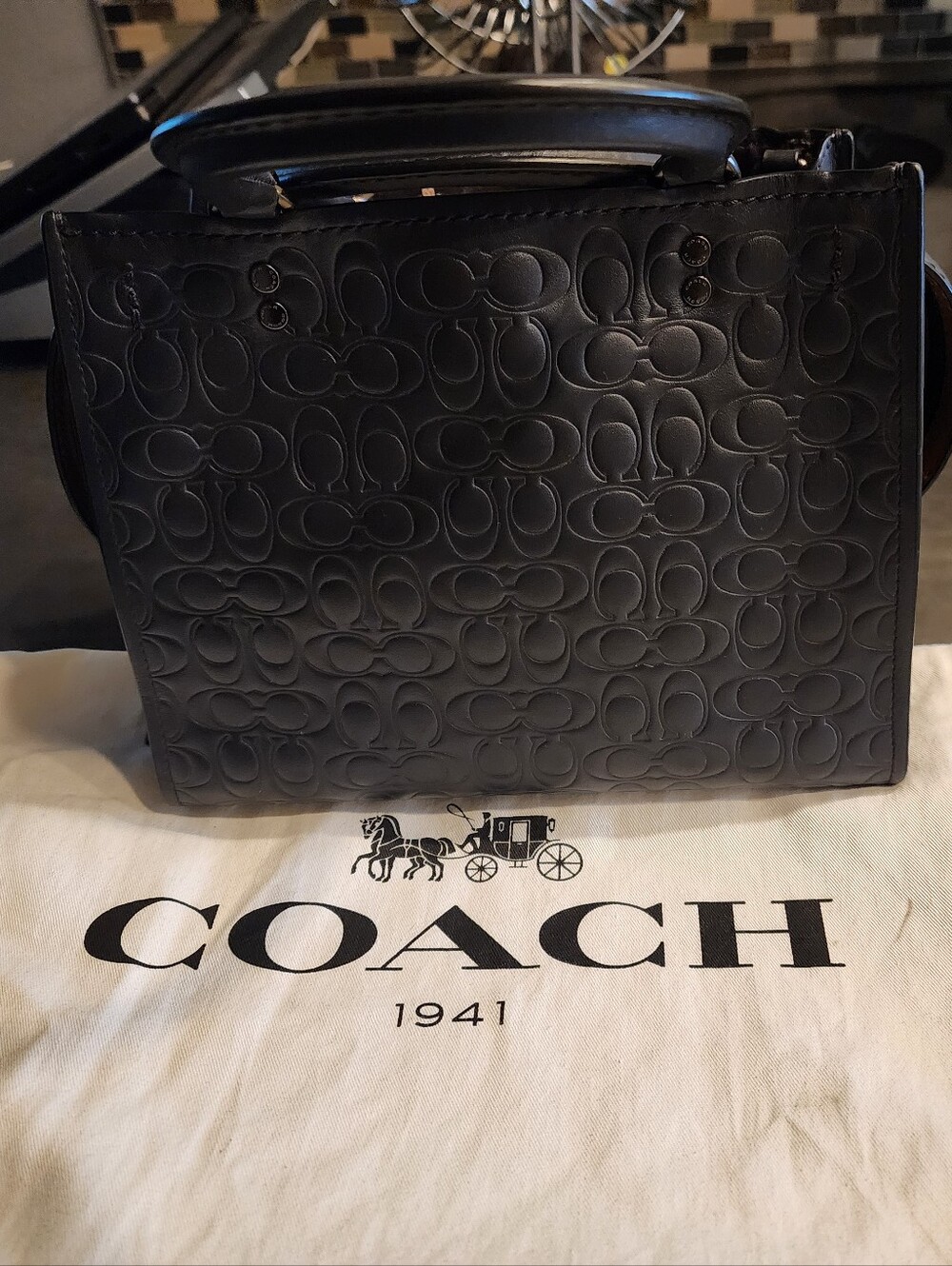Coach Rogue 25 in signature leather